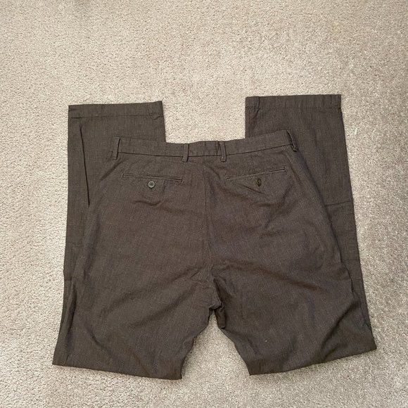 EUC Mens Banana Republic 34x34 100% cotton straight fit brown pants - Picture 2 of 7